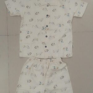 Mittu's White Collar Shirt and Shorts Set for Kids (4 Years) – Boys & Girls