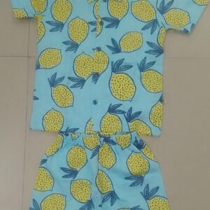 Mittu's Blue Collar Shirt and Shorts Set for Kids (4 Years) – Boys & Girls