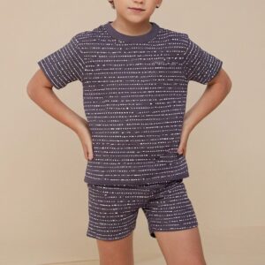 Unisex Brown Allover Printed Coord Set for Kids (3–6 Years)