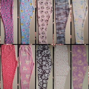 Girls Organic Fine Cotton Leggings (Multiple Colors) for 5–6 Years – Soft, Breathable Everyday Bottomwear