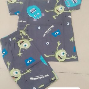 Branded Unisex Grey Summer Co-ord Set (T-Shirt + Trousers) for 3–4 Years – Lightweight & Stylish Outfit