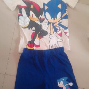 Disney Boys Printed Cotton T-Shirt & Bottom Set for 8–9 Years – Daily Wear Outfit