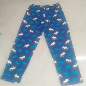 Man Blue Full-Length Pants (Size S) – With/Without Adjustable Drawstring, Comfortable Fit