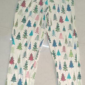 Man White Full-Length Pants (Size S) – With/Without Adjustable Drawstring, Comfortable Fit