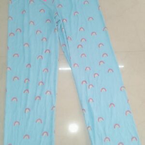 Man Light Blue Full-Length Pants (Size S) – With/Without Adjustable Drawstring, Comfortable Fit
