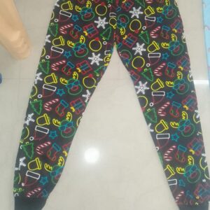 Man Black Full-Length Pants (Size S) – With/Without Adjustable Drawstring, Comfortable Fit